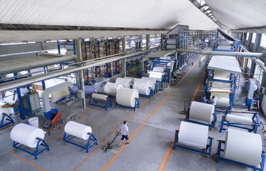 Mianyang Jialian printing and dyeing Co., Ltd. cadena de producción del fabricante